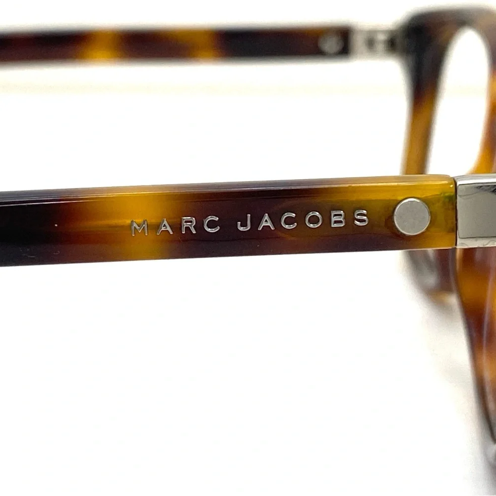 Marc Jacobs Women's Havana Brown Rectangle-Shaped Eyeglass Frames MARC72